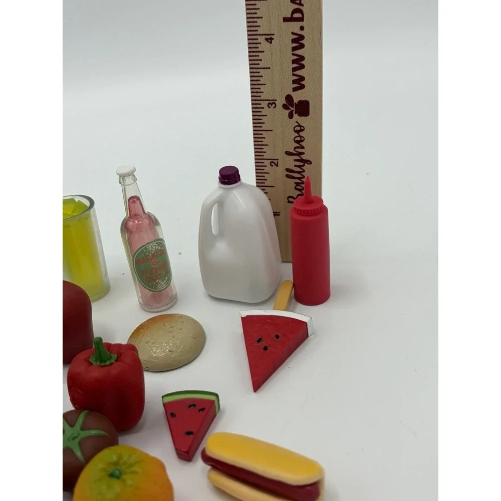 Miscellaneous Lot Doll Food Toy Accessories 29pcs For Small Dolls